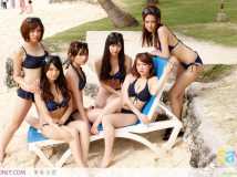 日本AV女優~集合海灘比基尼[16P]