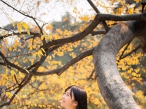 濃情秋意，伊人的愁思誰會幫她解開[15P]