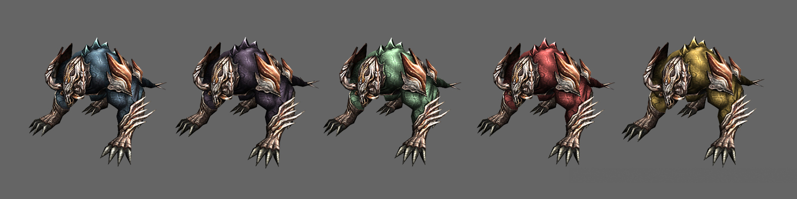 元素怪獸(各種顏色)