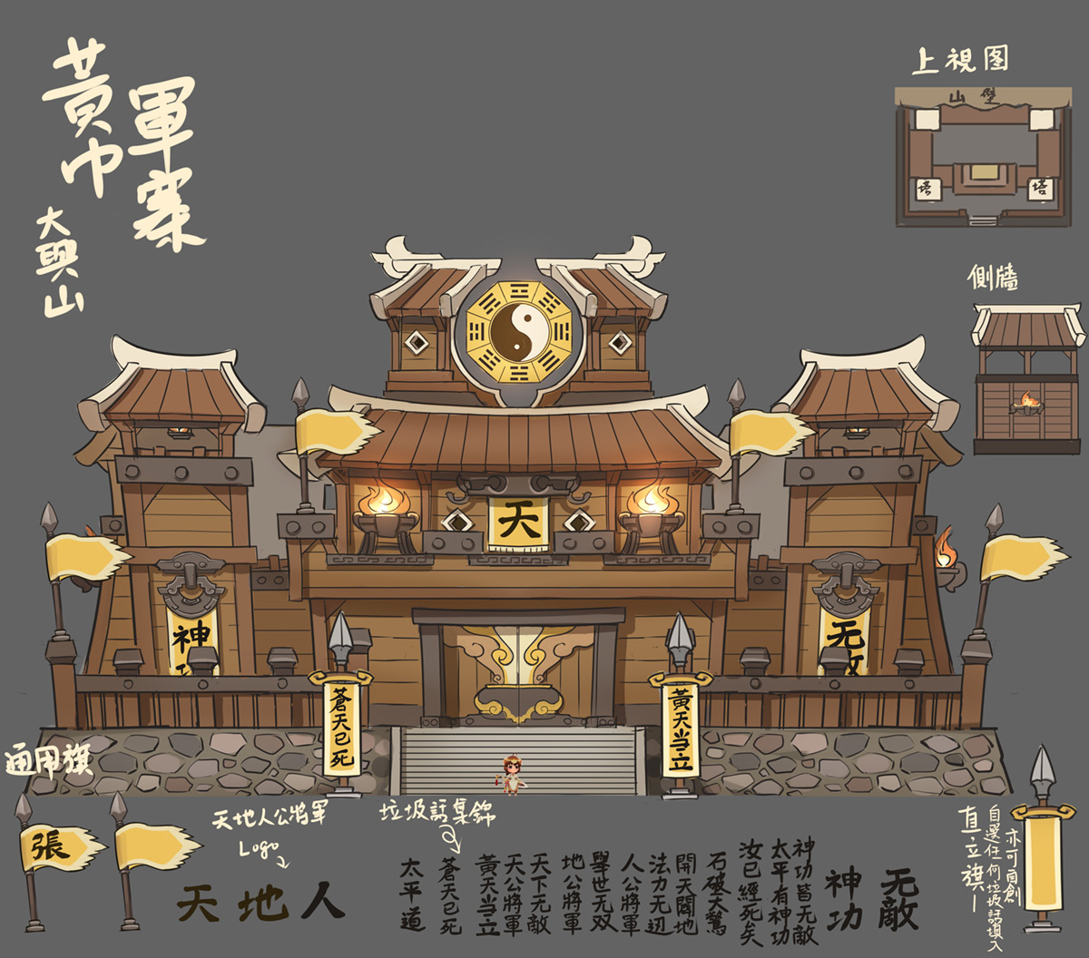 場景_黃巾軍寨原畫設定