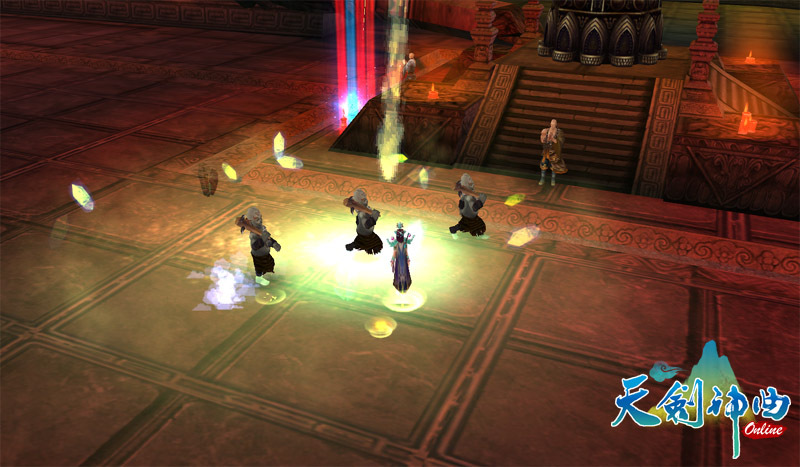 05_《<strong><a href='http://game.yam.com/search.php?stype=news&keyword=天劍神曲Online&ta=1' title='天劍神曲Online 相關內容'>天劍神曲Online</a></strong>》一波接著一波的鬼軍、魔物，扮演保護者的你一定要在他們觸碰到「伏魔鐘」之前擊殺他們